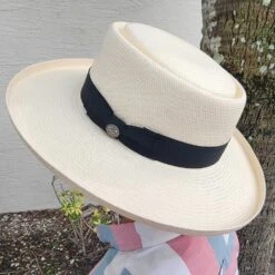 Colonel - Stetson Shantung Straw Gambler Hat -Bailey Store 1 88450d2f 3cfb 460b 8202 cc5dce78064f