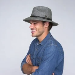 Balans Roll Up - Bailey Straw Fedora Hat -Bailey Store 81738bh bailey of hollywood balans roll up fedora charcoal 8