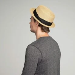 Waits - Bailey Straw Pork Pie Hat -Bailey Store 81810 sand back 4