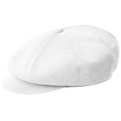 Kangol Tropic Spitfire Polyester Flat Cap -Bailey Store H 0289BC WHITE