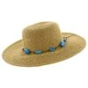 Sophisticated Sun - Jeanne Simmons Natural Paper Braid Wide Brim Hat - 1480