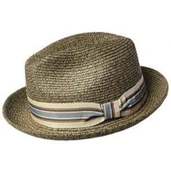 Salem - Bailey Poly Braid Toyo Straw Fedora Hat -Bailey Store H 81650 COCONUT