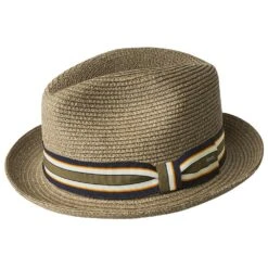 Salem - Bailey Poly Braid Toyo Straw Fedora Hat -Bailey Store H 81650 DRIFT 0a