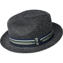 Salem - Bailey Poly Braid Toyo Straw Fedora Hat -Bailey Store H 81650 STATIC