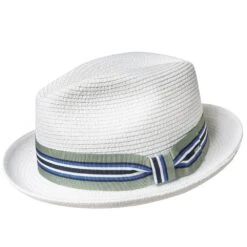 Salem - Bailey Poly Braid Toyo Straw Fedora Hat -Bailey Store H 81650 WHITE 0a