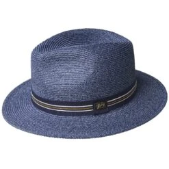 Hester - Bailey Toyo Braid Fedora Hat -Bailey Store H 81726BH NAVY 0b