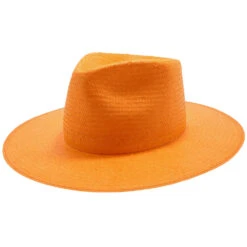 Geraldine - Betmar Paper Straw Fedora Hat -Bailey Store H B2001H PEACH 0a
