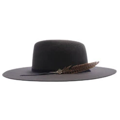 Biltmore Moon Stone Wool Wide Brim Fedora Hat -Bailey Store H BF03FG GRANITE 2a