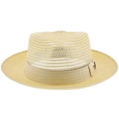 Dobbs Golden Coast Vented Milan Straw Fedora Hat -Bailey Store H DSGDCS 1