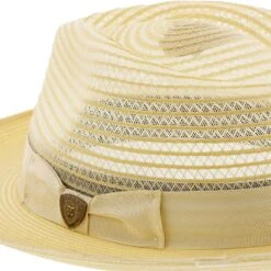 Dobbs Golden Coast Vented Milan Straw Fedora Hat -Bailey Store H DSGDCS 4