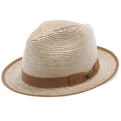 Mateo Dobbs Raffia Trilby Hat -Bailey Store H DSMATO PALM 1a