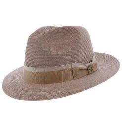 Side-Eye - Dobbs Woven Hemp Straw Fedora Hat - DSSDEY