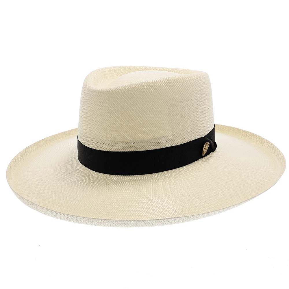 San Juan - Dobbs Shantung Straw Fedora Hat 1 San Juan - Dobbs Shantung Straw Fedora Hat