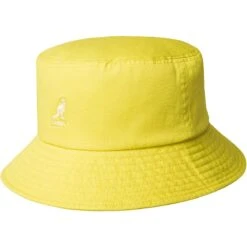 Washed Bucket - Kangol Cotton Bucket Hat -Bailey Store H K4224HT LEMON