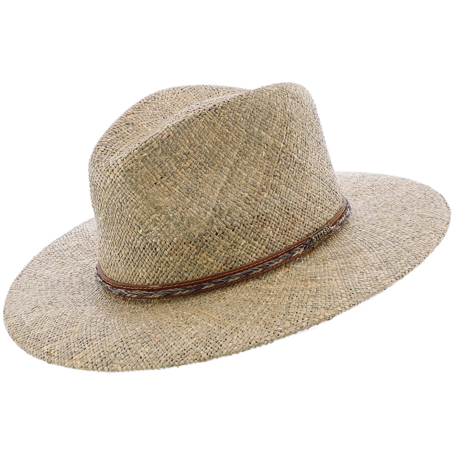 Dunraven - Stetson Seagrass Straw Fedora Hat - OSDNRV 1 Dunraven - Stetson Seagrass Straw Fedora Hat - OSDNRV