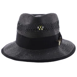 San Francisco - Stacy Adams Toyo Fedora Hat -Bailey Store H SA664 BLACK 1