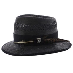 San Francisco - Stacy Adams Toyo Fedora Hat -Bailey Store H SA664 BLACK 2