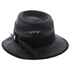 San Francisco - Stacy Adams Toyo Fedora Hat -Bailey Store H SA664 BLACK 3