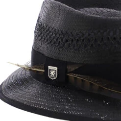 San Francisco - Stacy Adams Toyo Fedora Hat -Bailey Store H SA664 BLACK 4