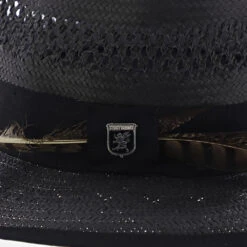 San Francisco - Stacy Adams Toyo Fedora Hat -Bailey Store H SA664 BLACK 5