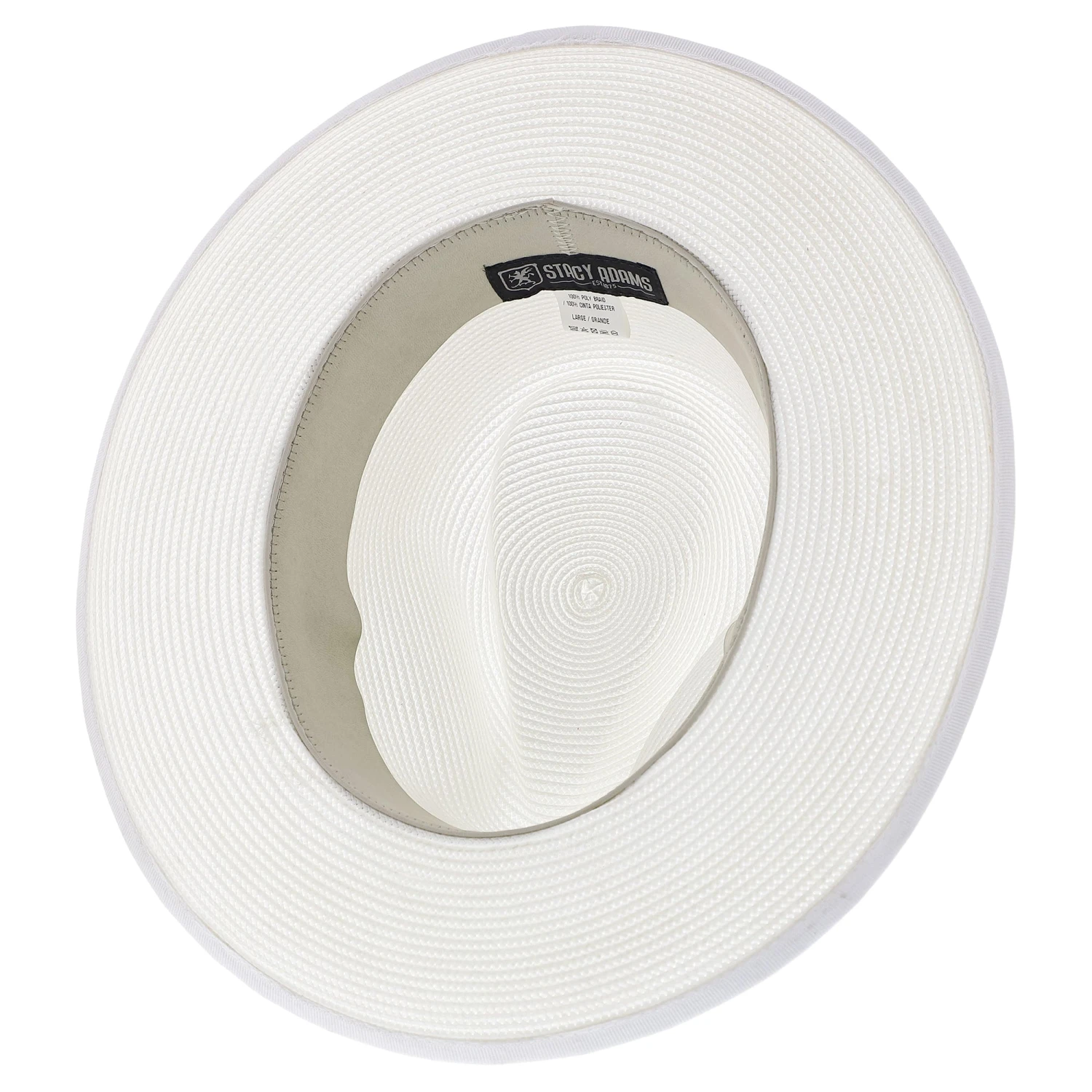 Stacy Adams Max Poly Braid Straw Fedora Hat 8 Stacy Adams Max Poly Braid Straw Fedora Hat - Image 8