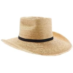 Oak Boxtop Hat - Natural Hand Woven Guatemalan Palm Hat -Bailey Store H SB103 OAK04