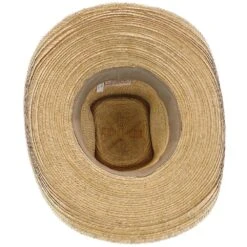 Oak Boxtop Hat - Natural Hand Woven Guatemalan Palm Hat -Bailey Store H SB103 OAK05