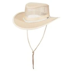Stetson Mesh Covered Nylon Safari Gambler Hat -Bailey Store H STC205 NAT 01