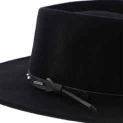 Black Hawk - Stetson Felt Gambler Hat - SWBKHK -Bailey Store H SWBKHK BLACK 4