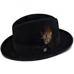 Homburg - Stetson Fur Felt Homburg Hat - TFHOMBB