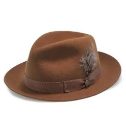 Stetson Keane Fur Felt Fedora Hat 32 Stetson Keane Fur Felt Fedora Hat -Bailey Store H TFKEAN BS 5e
