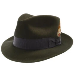 Mercury - Stetson Fur Felt Fedora Hat - TFMCRY -Bailey Store H TFMCRY GRAPHITE 1a