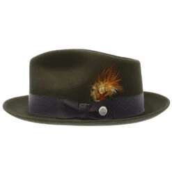 Mercury - Stetson Fur Felt Fedora Hat - TFMCRY -Bailey Store H TFMCRY GRAPHITE 3a