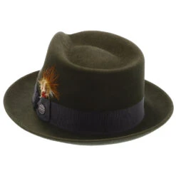 Mercury - Stetson Fur Felt Fedora Hat - TFMCRY -Bailey Store H TFMCRY GRAPHITE 6a