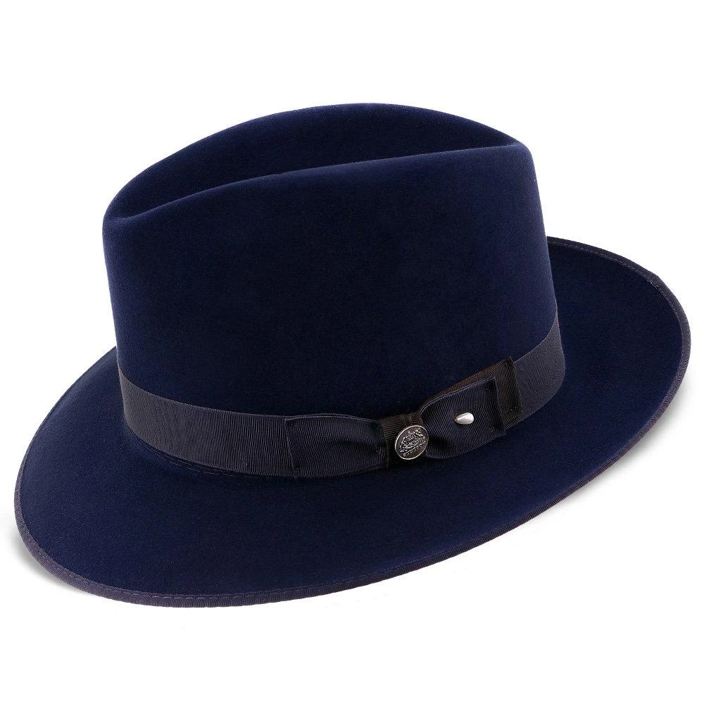 Stetson Noble Fur Felt Fedora Hat 2 Stetson Noble Fur Felt Fedora Hat - Image 2
