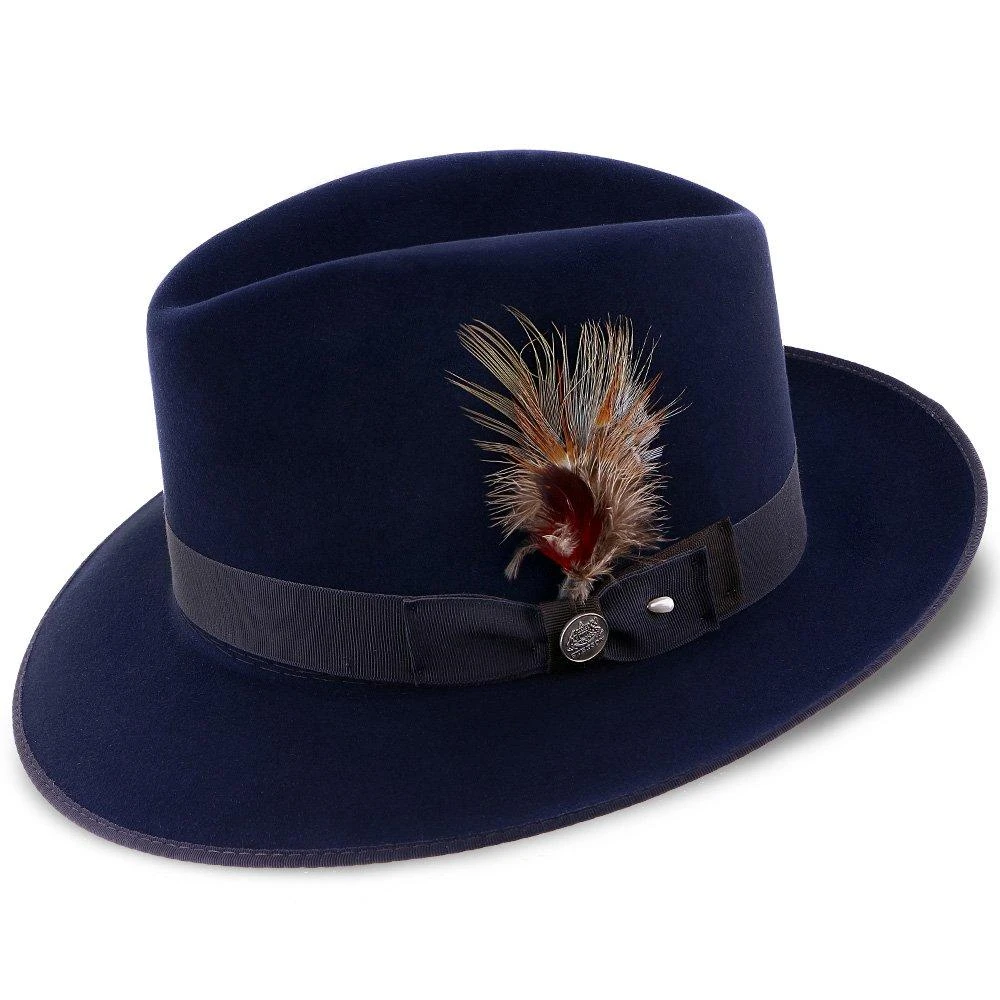 Stetson Noble Fur Felt Fedora Hat 10 Stetson Noble Fur Felt Fedora Hat - Image 10