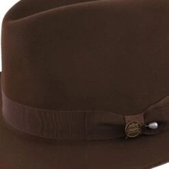 Stetson Noble Fur Felt Fedora Hat 25 Stetson Noble Fur Felt Fedora Hat -Bailey Store H TFNBLE MINK 4a