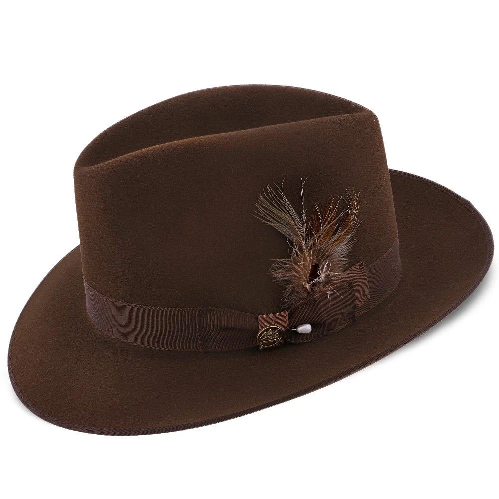 Stetson Noble Fur Felt Fedora Hat 1 Stetson Noble Fur Felt Fedora Hat
