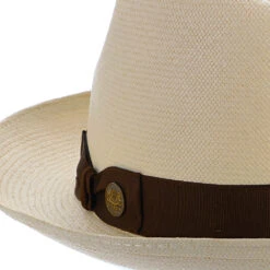 Ibarra - Stetson Panama Straw Fedora Hat -Bailey Store H TSIBRA BLEACH 4a