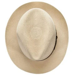 Ibarra - Stetson Panama Straw Fedora Hat -Bailey Store H TSIBRA BLEACH 7a
