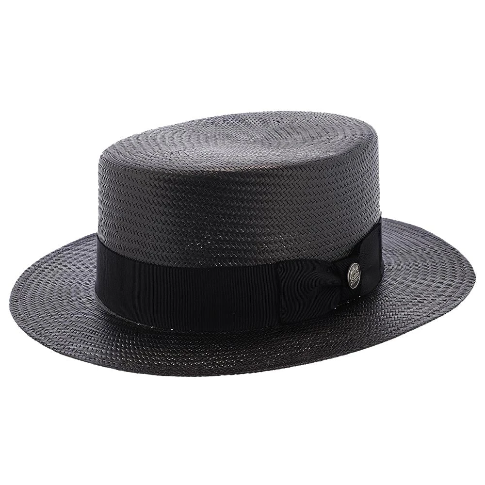 Keeneland - Stetson Shantung Straw Boater Hat 2 Keeneland - Stetson Shantung Straw Boater Hat - Image 2