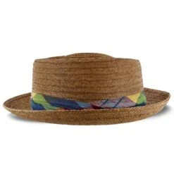 Madrigal - Stetson Coconut Straw Porkpie Hat - TSMDGL -Bailey Store H TSMDGL BRN 2b