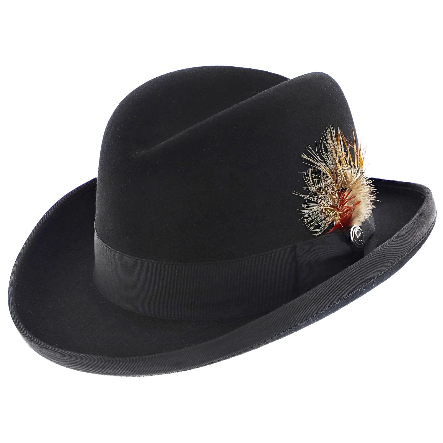 Homburg - Stetson Wool Felt Homburg Hat 1 Homburg - Stetson Wool Felt Homburg Hat