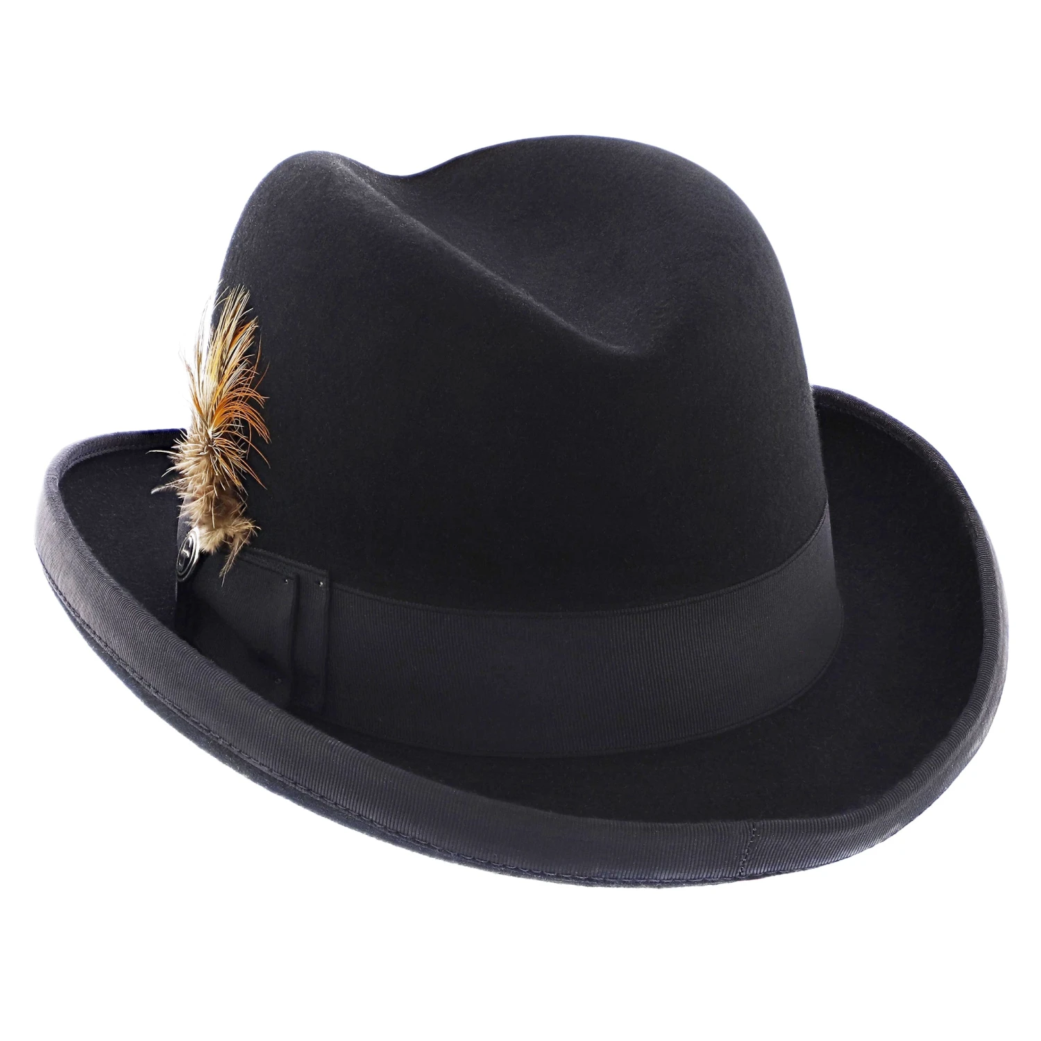 Homburg - Stetson Wool Felt Homburg Hat 7 Homburg - Stetson Wool Felt Homburg Hat - Image 7