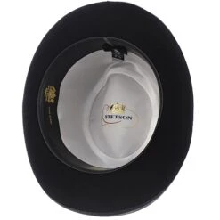 Homburg - Stetson Wool Felt Homburg Hat 15 Homburg - Stetson Wool Felt Homburg Hat -Bailey Store H TWHOMBB BLACK 6a