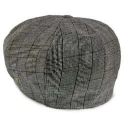 Innovator - Walrus Hats Grey Plaid Polyester 8 Panel Newsboy Cap -Bailey Store H3006 PLGY 4a