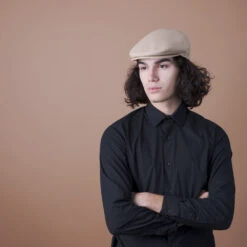 The Sportsman - Walrus Hats Tan Linen Ivy Cap -Bailey Store H3009 TAN mo m1 v2