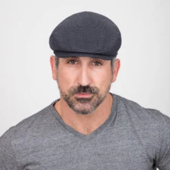 The Blazer - Walrus Hats Navy/Green Houndstooth Polyester Ivy Cap 20 The Blazer - Walrus Hats Navy/Green Houndstooth Polyester Ivy Cap -Bailey Store H3012 NAVYGRN mo m1