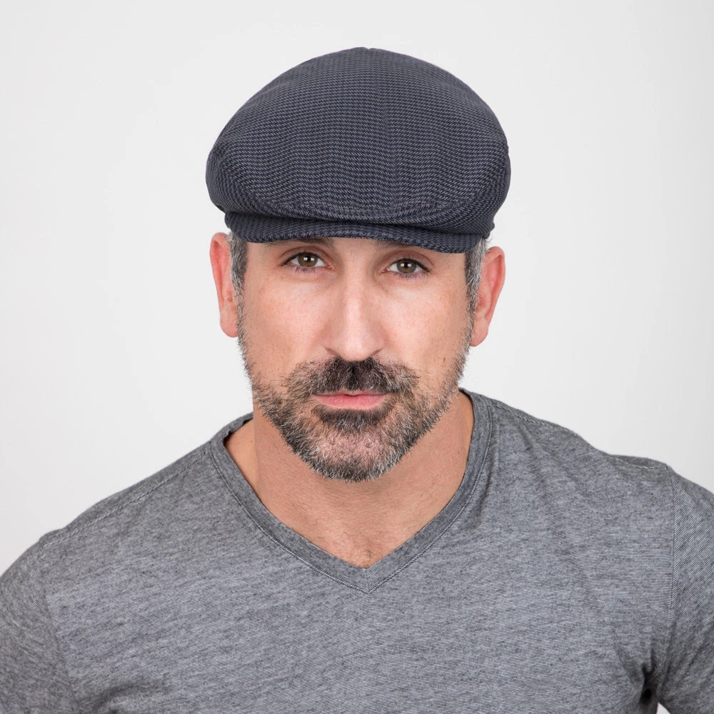 The Blazer - Walrus Hats Navy/Green Houndstooth Polyester Ivy Cap 10 The Blazer - Walrus Hats Navy/Green Houndstooth Polyester Ivy Cap - Image 10