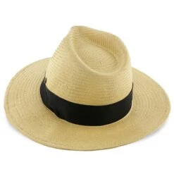 Big Catch - Walrus Hats Natural Paper Braid Straw Fedora Hat W/ Band 29 Big Catch - Walrus Hats Natural Paper Braid Straw Fedora Hat W/ Band -Bailey Store H4001 NATBLK 4b